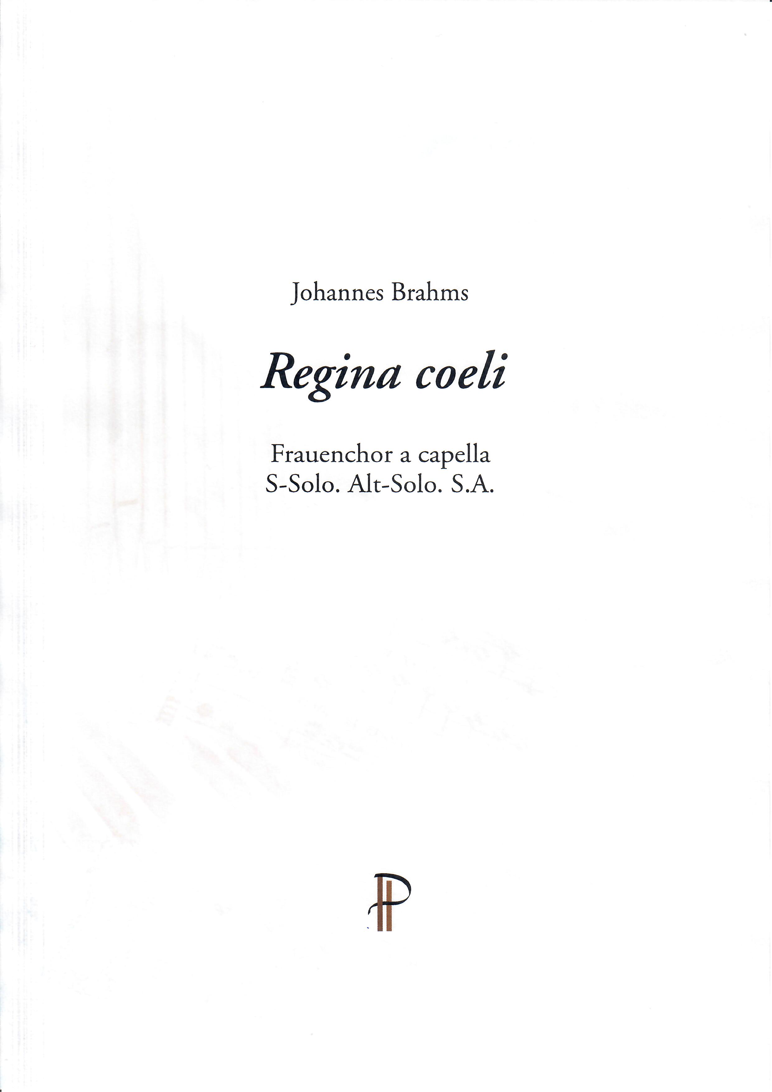 Regina coeli - Show sample score